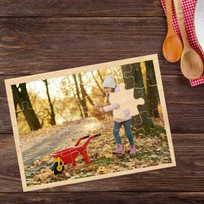 Houten fotopuzzel met je eigen favoriete kiekje