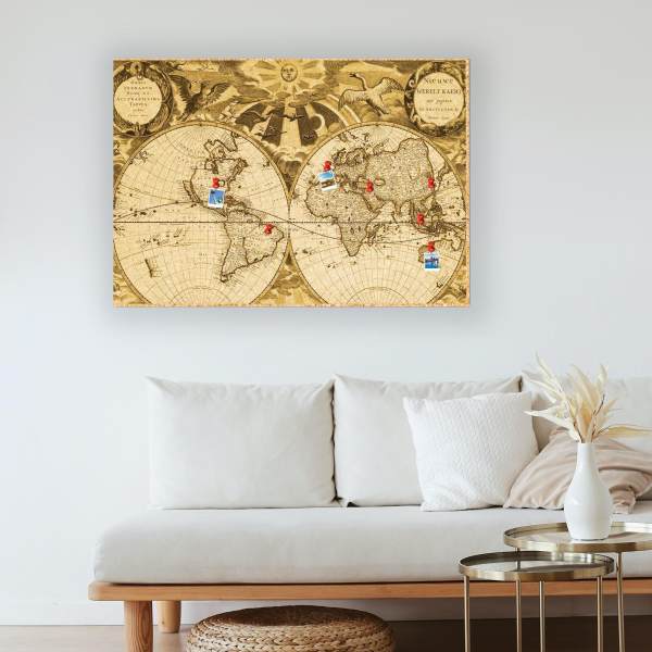 Foto op kurk laten afdrukken en gebruken als prikbord