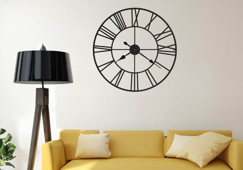 Wandklok vintage stijl XXL 80 cm