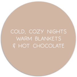 Muurcirkel zalmkleur 'Cozy Nights'