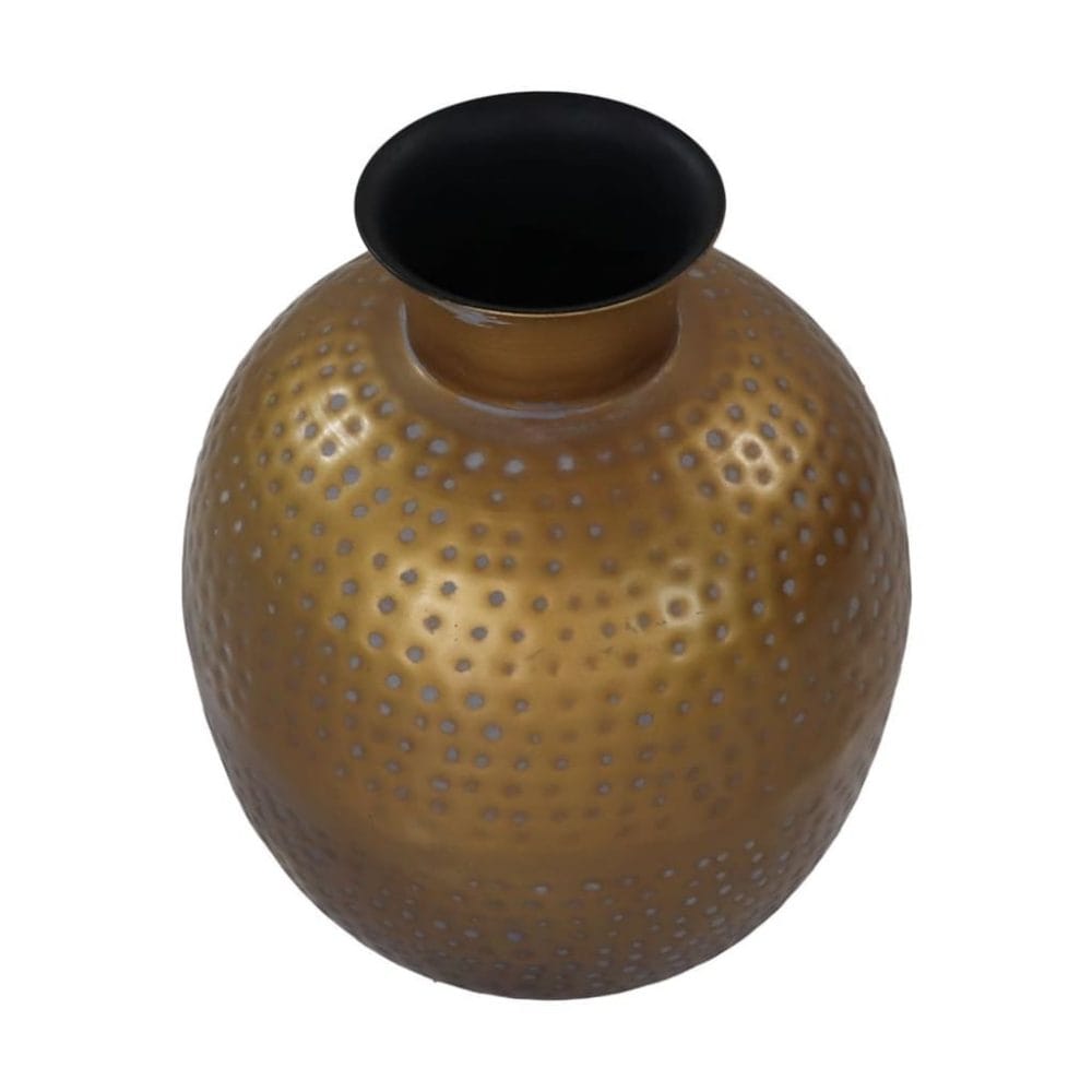 Vaas goud grijs 30x35 cm 'Padua' - HSM Collection