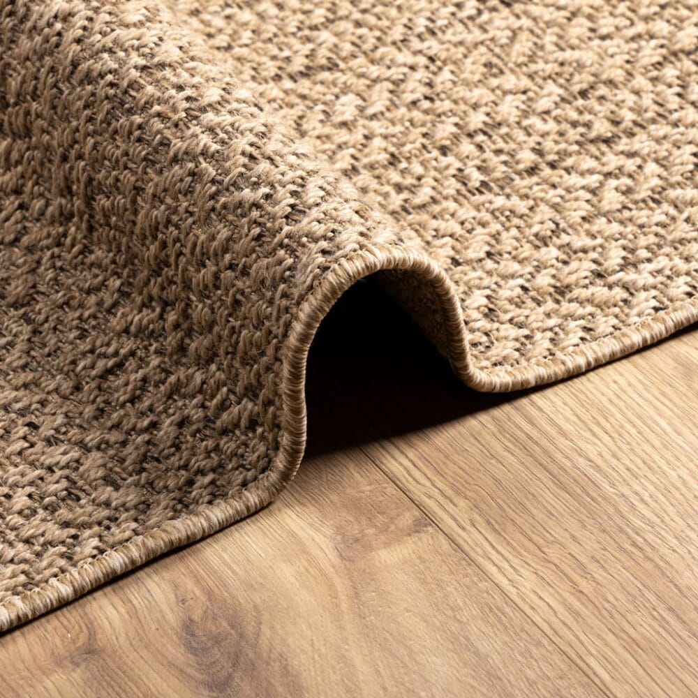 Vloerkleed binnen en buiten jute look Bruin ‘Zizur’ - Afbeelding 6