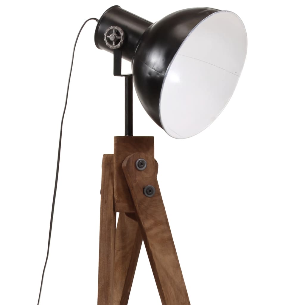 Vloerlamp ijzer en mangohout 45x45x120 - Afbeelding 7