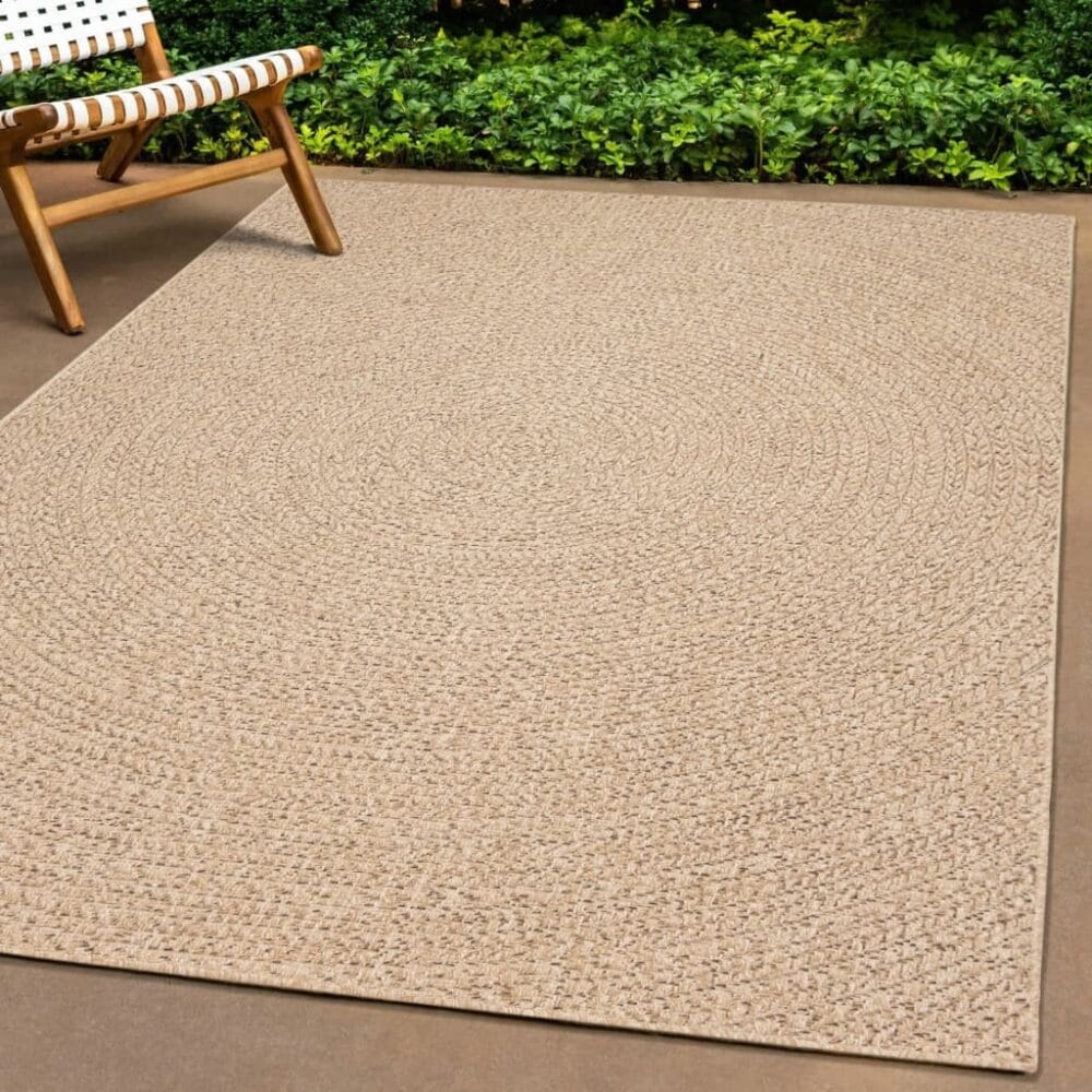 Vloerkleed binnen en buiten jute look Bruin ‘Zizur’ - Afbeelding 16