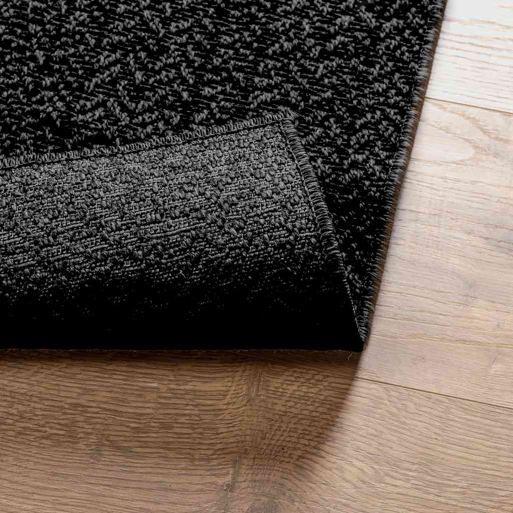 Vloerkleed binnen en buiten jute look Antraciet 'Zizur' - Afbeelding 7