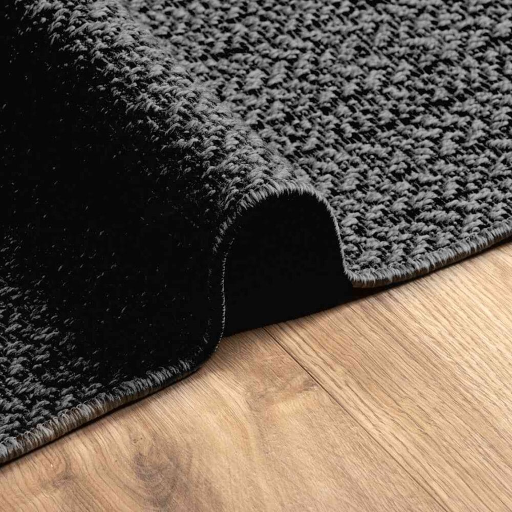 Vloerkleed binnen en buiten jute look Antraciet 'Zizur' - Afbeelding 8