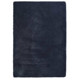 Hoogpolig vloerkleed marineblauw polyester 'Navarra'