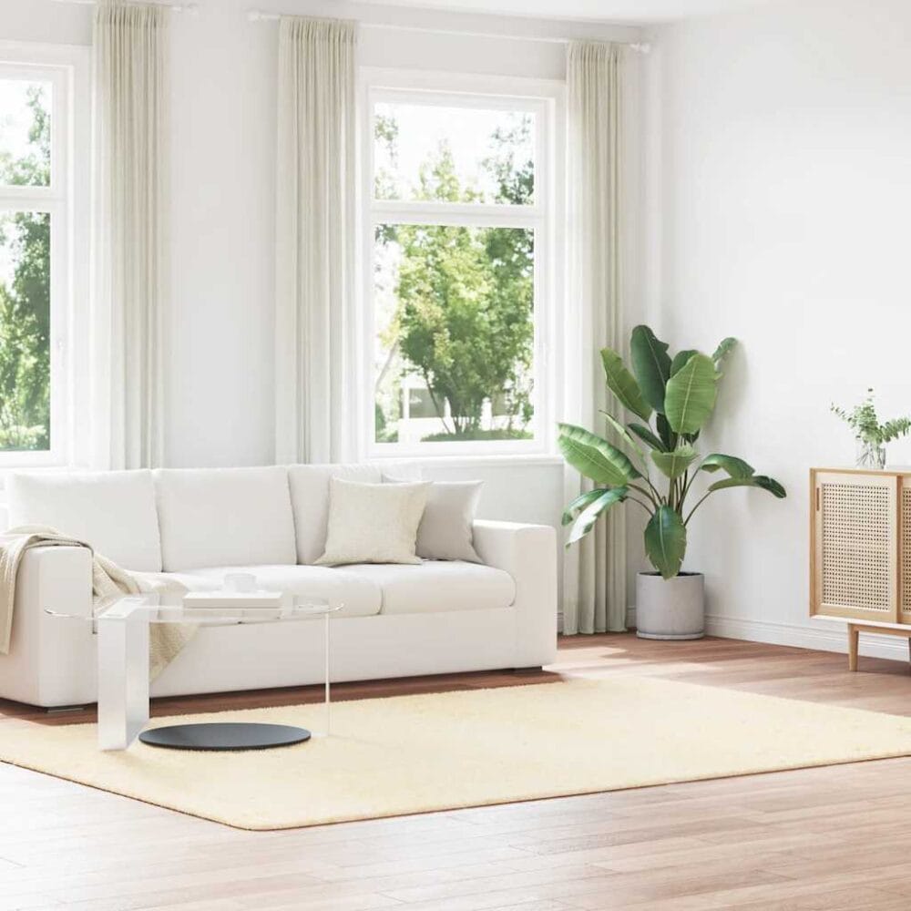 Hoogpolig Vloerkleed Navarra Polyester Kleurig Crème - Afbeelding 20