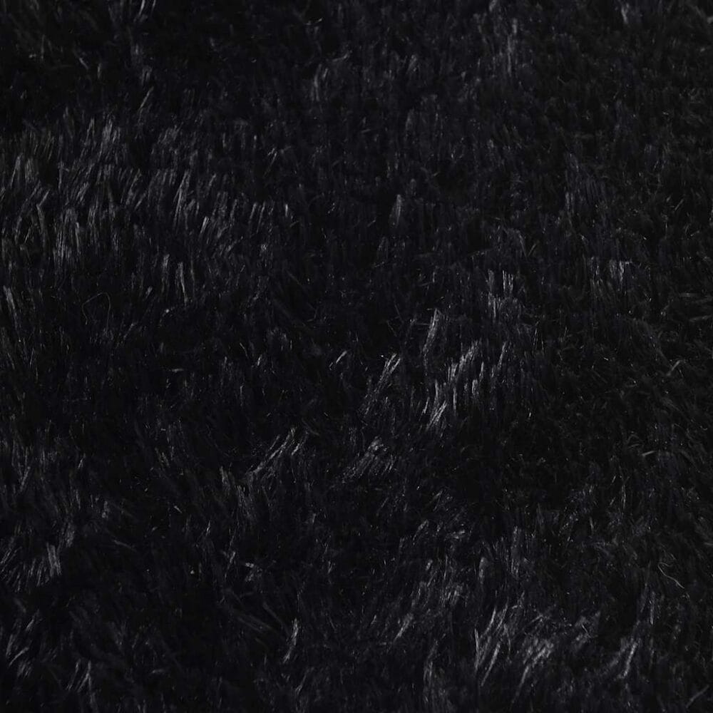 Hoogpolig Vloerkleed Navarra Polyester Zwart - Afbeelding 9