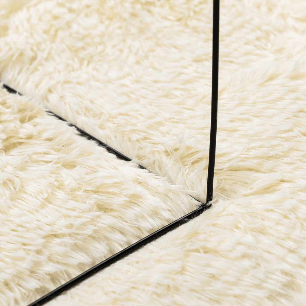 Hoogpolig Vloerkleed Navarra Polyester Kleurig Crème - Afbeelding 8