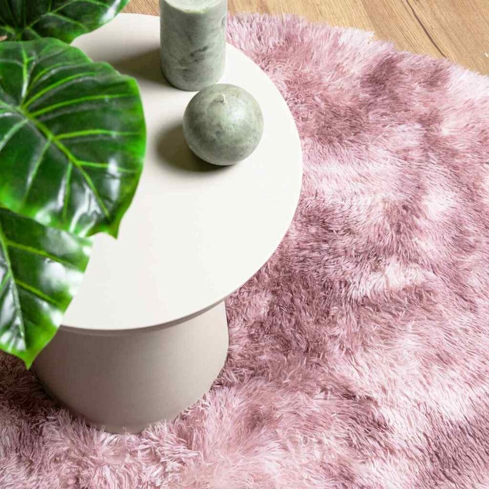 Hoogpolig Vloerkleed Navarra Polyester Stoffig Roze Dusty Pink - Afbeelding 2