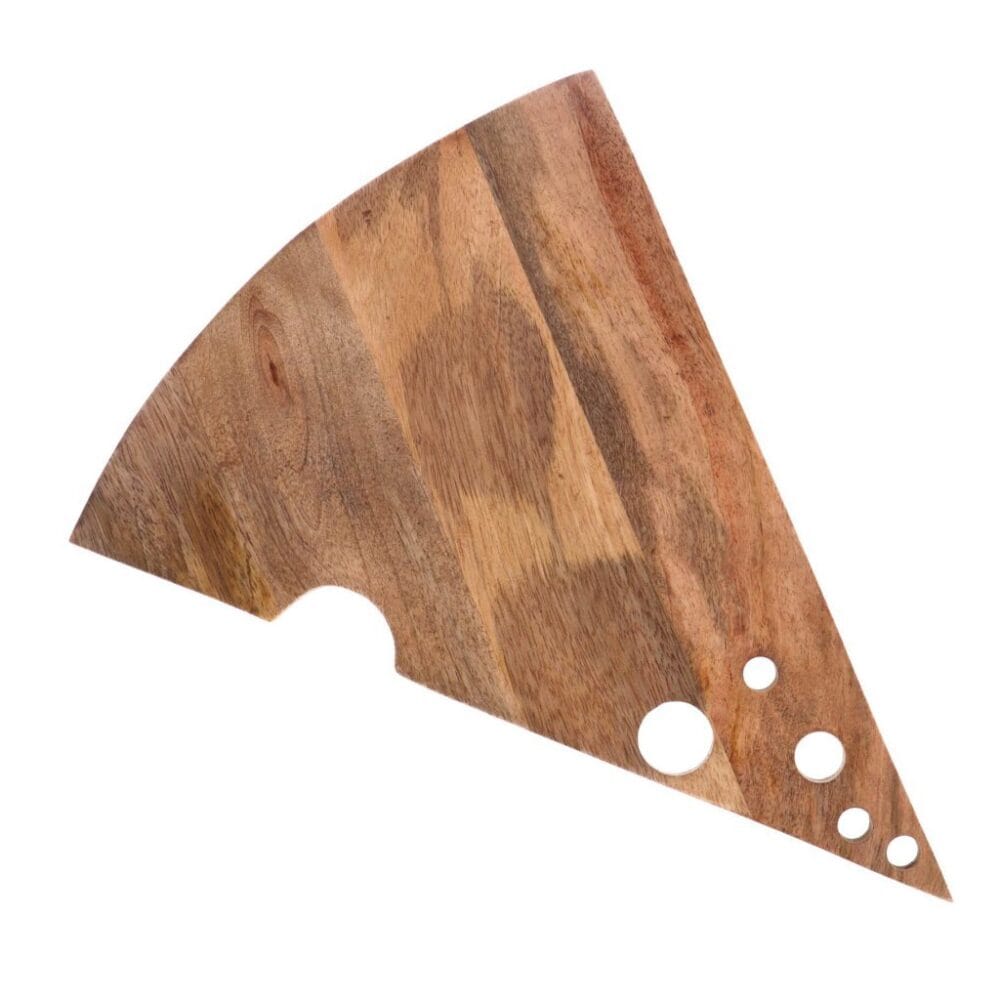 Borrelplank Mangohout Kaaspunt 38 x 28 cm - Afbeelding 2
