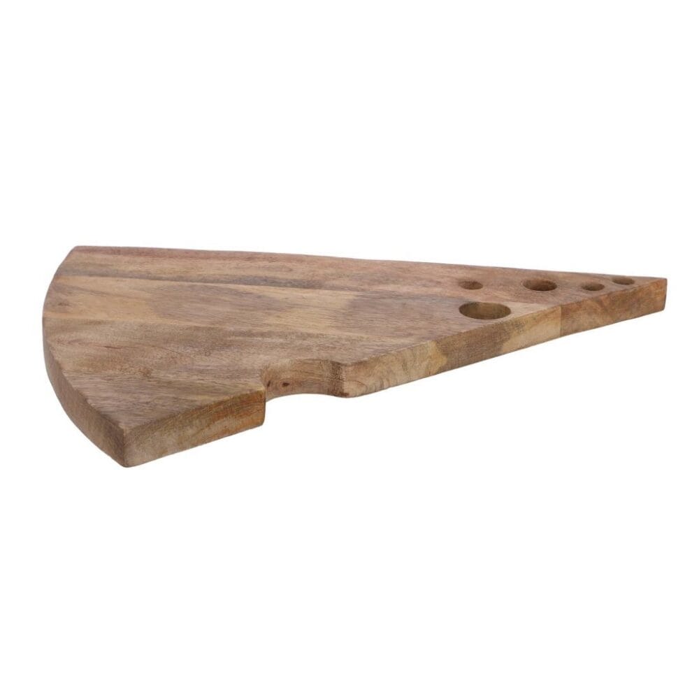 Borrelplank Mangohout Kaaspunt 38 x 28 cm - Afbeelding 3