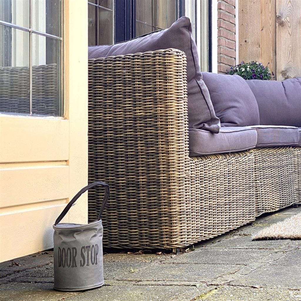 Deurstopper met Handvat 13x27 cm Grijs - Esschert Design - Afbeelding 2