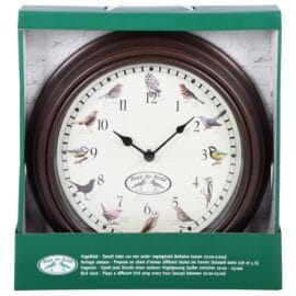Wandklok met vogelgeluiden - Esschert Design
