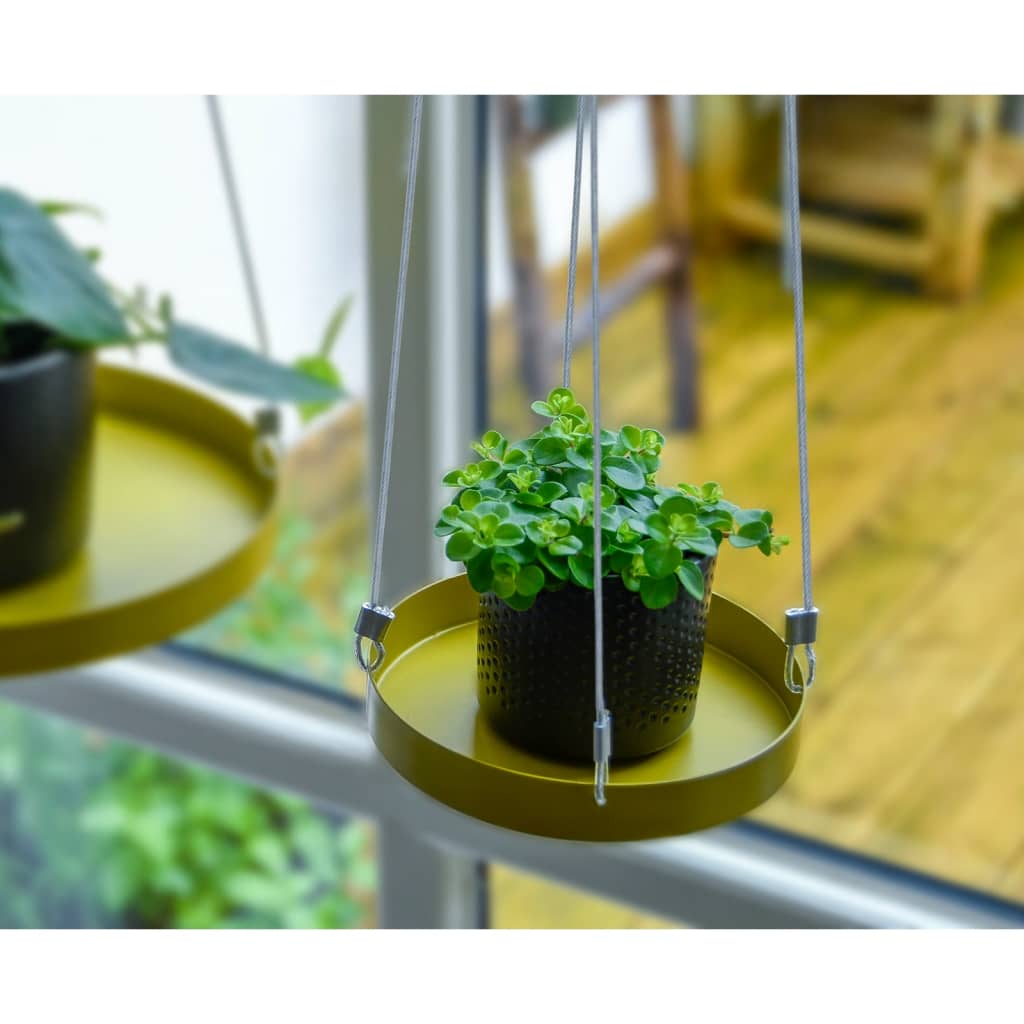 Hangend Plantenblad rond goudkleurig - Esschert Design