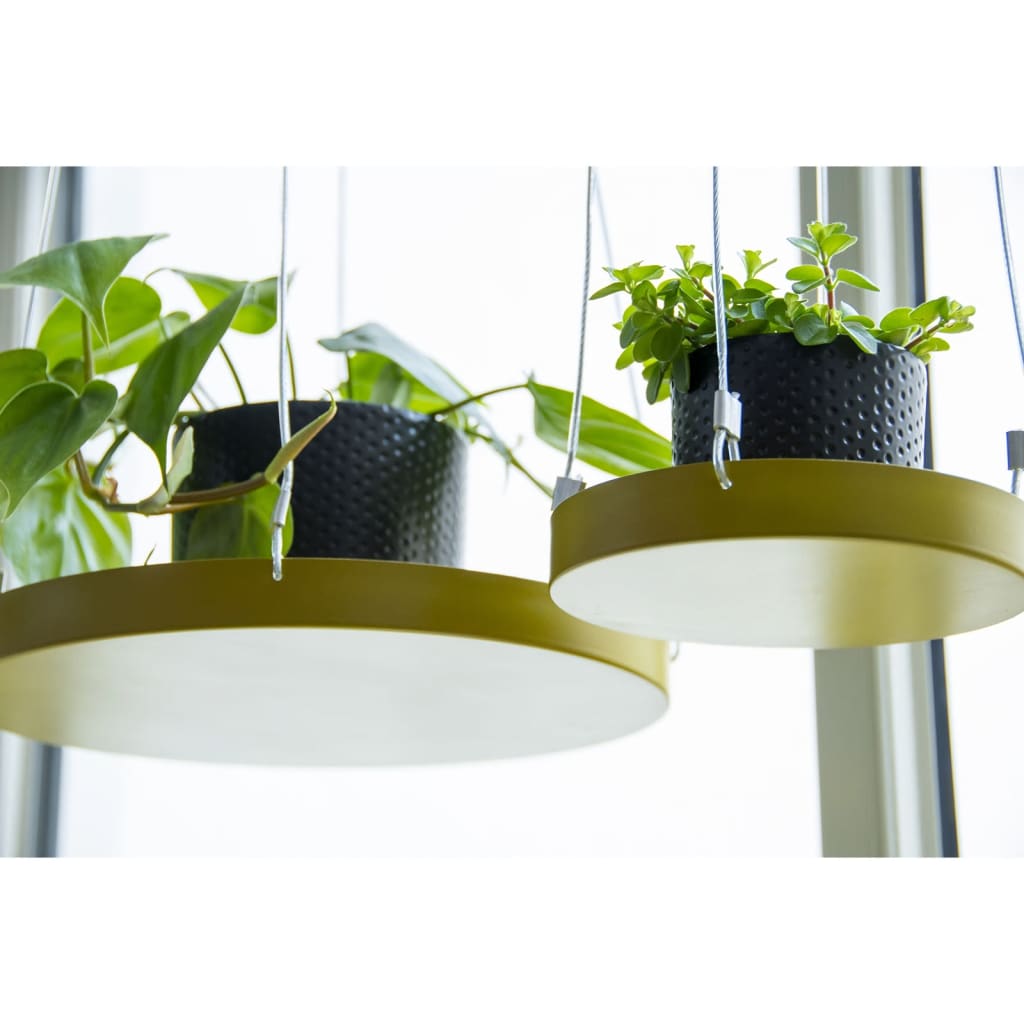 Hangend Plantenblad rond goudkleurig - Esschert Design