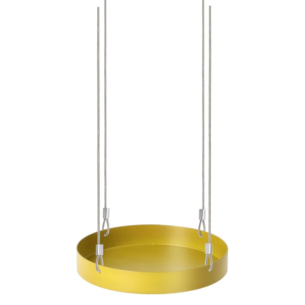 Esschert Design Plantenblad hangend rond S goudkleurig