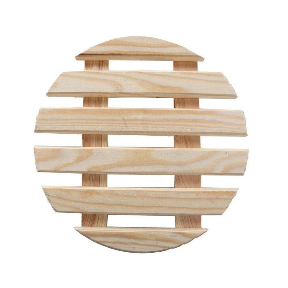 Ronde Houten Plantentrolley 29x29cm - Esschert Design - Afbeelding 3