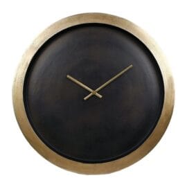 Gifts Amsterdam Wandklok Avigon 55 cm aluminium goudkleurig en zwart