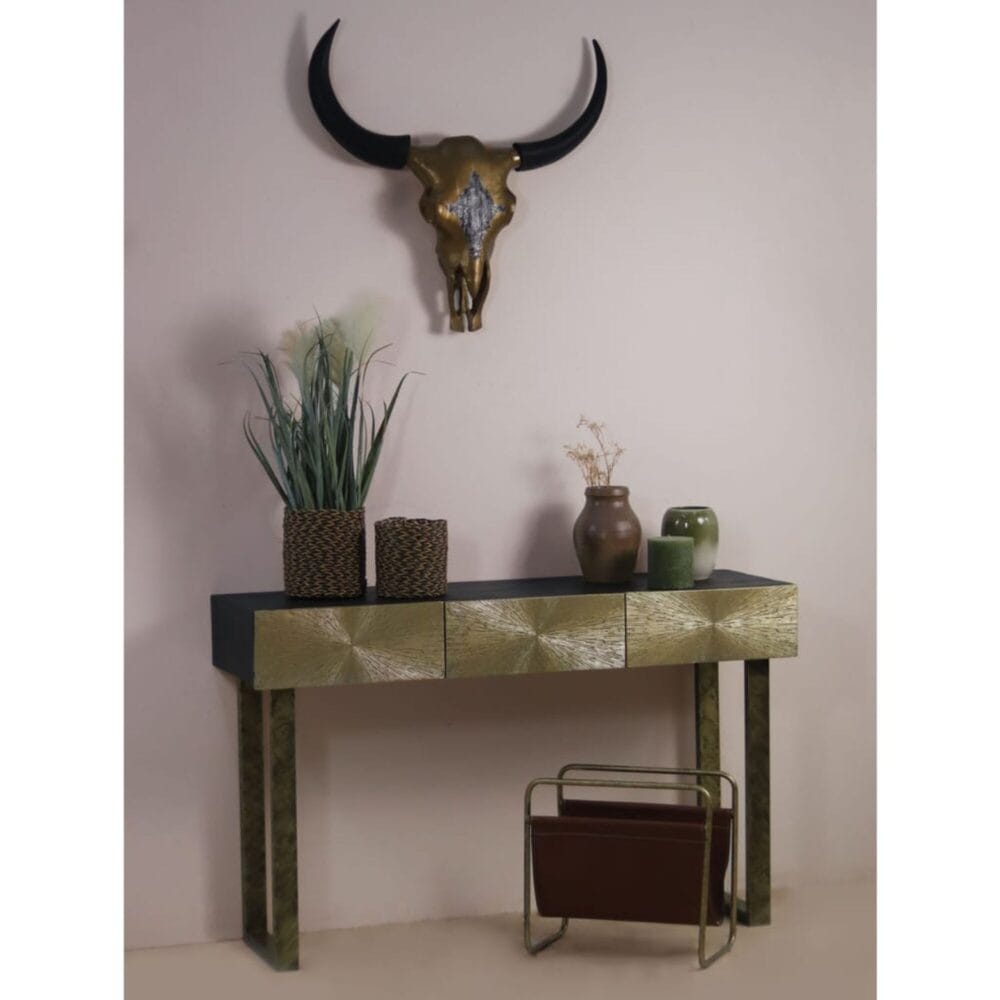 Buffelhoofd wanddecoratie 80x10x80 cm - HSM Collection