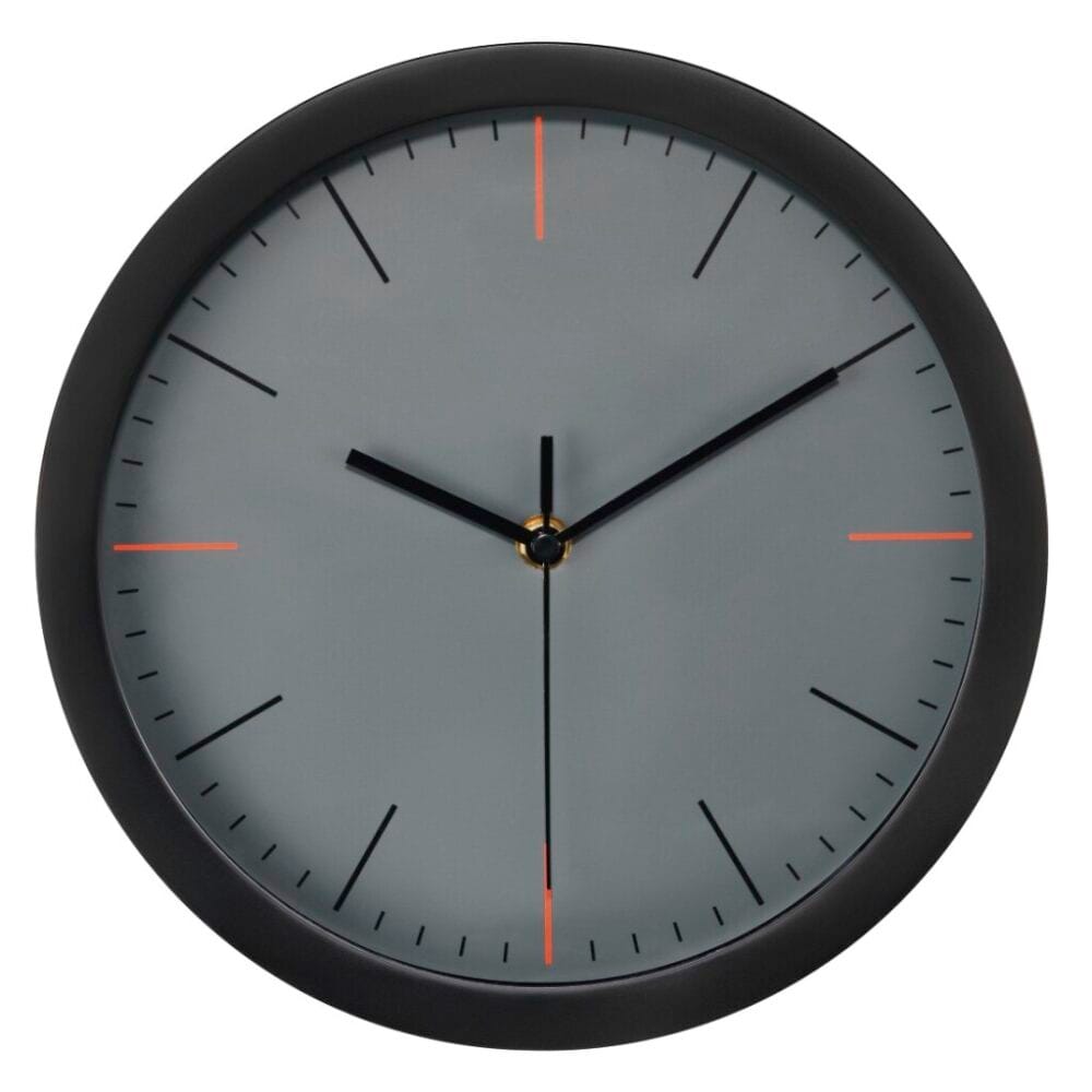Wandklok Ø 25cm geluidsarm grijs 'MaxR' - Hama