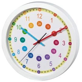Wandklok voor kinderen 30 cm geluidsarm - Hama 'Easy Learning'