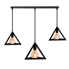 Industriële Pyramide Hanglampen Zwart Metaal - Homestyle Pro