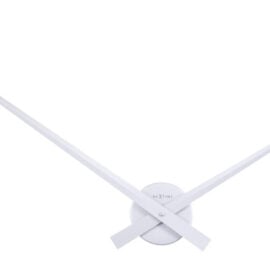 Wandklok 85cm aluminium zilver 'Silver Hands' - NeXtime