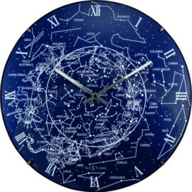Wandklok 35cm bol glas 'Milky Way Dome' - NeXtime