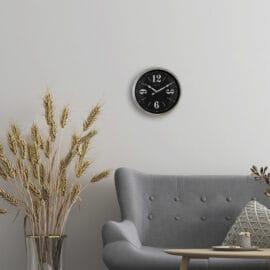 Wandklok Landelijk 39cm geluidloos Wit ZIlver 'Classic' - NeXtime