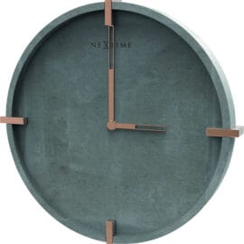 Wandklok 32cm grijs koper 'Mohawk' - NeXtime