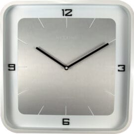 Wandklok vierkant 40cm Wit 'Quadratic' - NeXtime