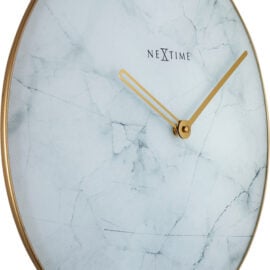 Wandklok 40cm Marmer Wit 'Alabaster' - NeXtime