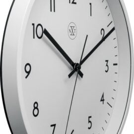 Wandklok 30cm Kunststof Wit 'Small Steps' - NeXtime
