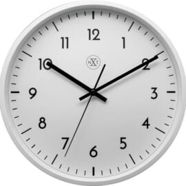 Wandklok 30cm Kunststof Wit 'Small Steps' - NeXtime