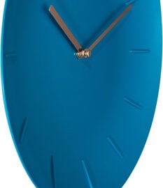 Wandklok 30cm Turquoise met Pendulum 'Bowl ' - NeXtime