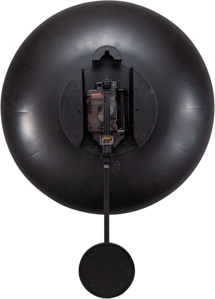 Wandklok 30cm Zwart met Pendulum 'Bowl' - NeXtime - Afbeelding 6