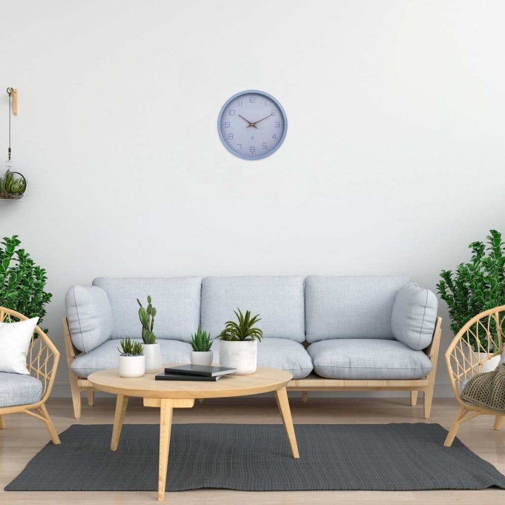 Wandklok ECO 30 cm Blauw 'Pacific Ocean' - NeXtime - Afbeelding 4