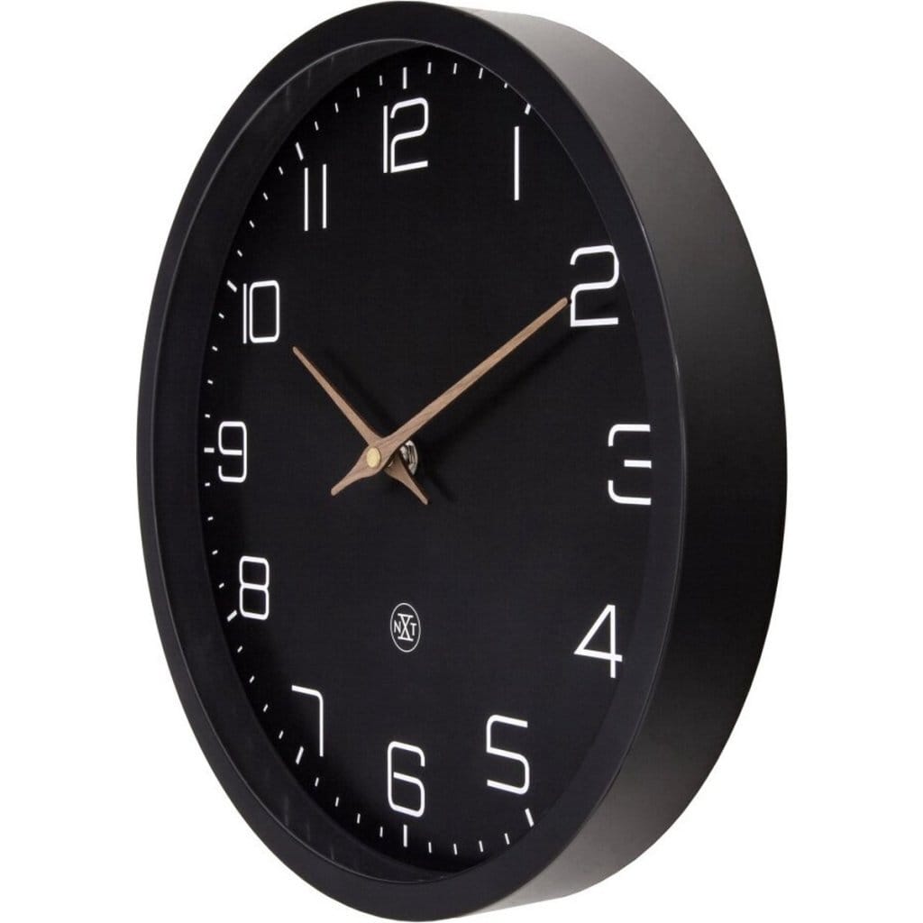 Wandklok ECO 30 cm Zwart 'Plenty of Time' - NeXtime - Afbeelding 3