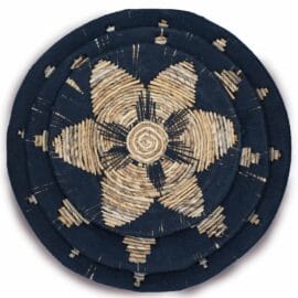 Set of Three Seagrass Bowls Wall Art - Black