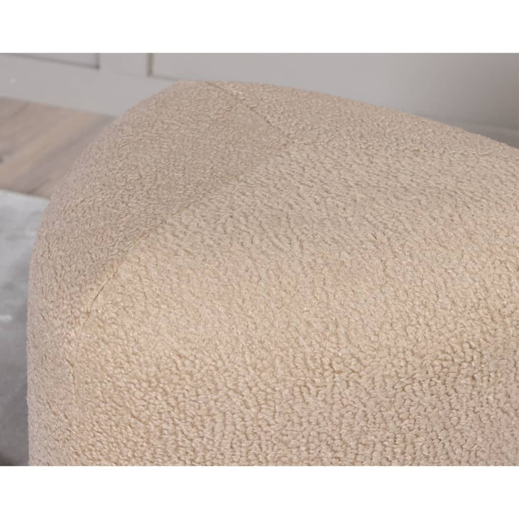 Venture Home Poef Peg 46x46x41 cm teddy beige