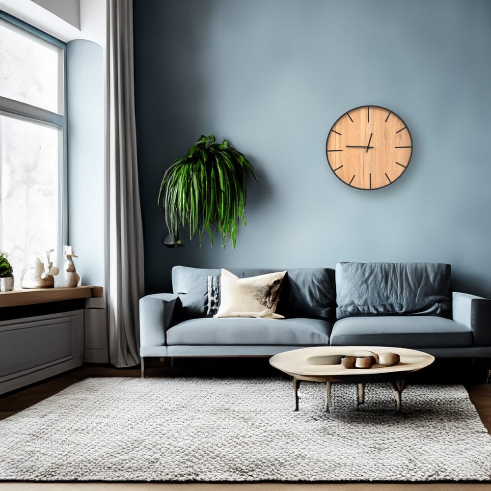 Wandklok Ø39 cm ijzer en bewerkt hout bruin - Timber Timepiece