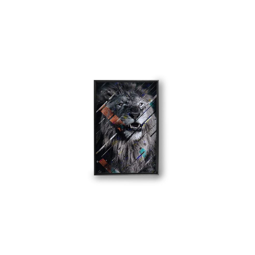 The Lion in Style canvas met baklijst - 40 x 60 cm - blanco productfoto