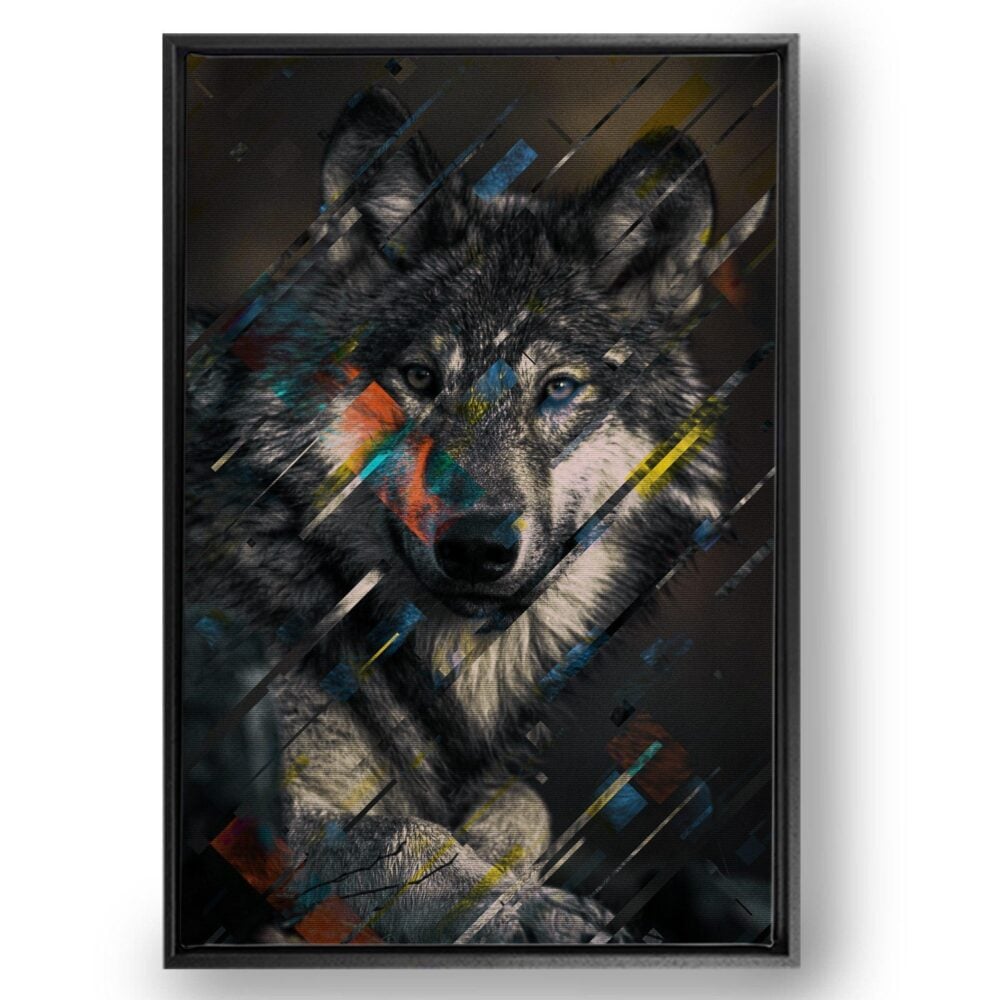 Wolf like me canvas met baklijst - 100 x 150 cm - productfoto