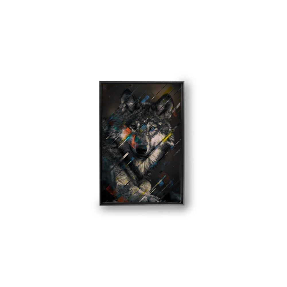 Wolf like me canvas met baklijst - 50 x 70 cm - productfoto