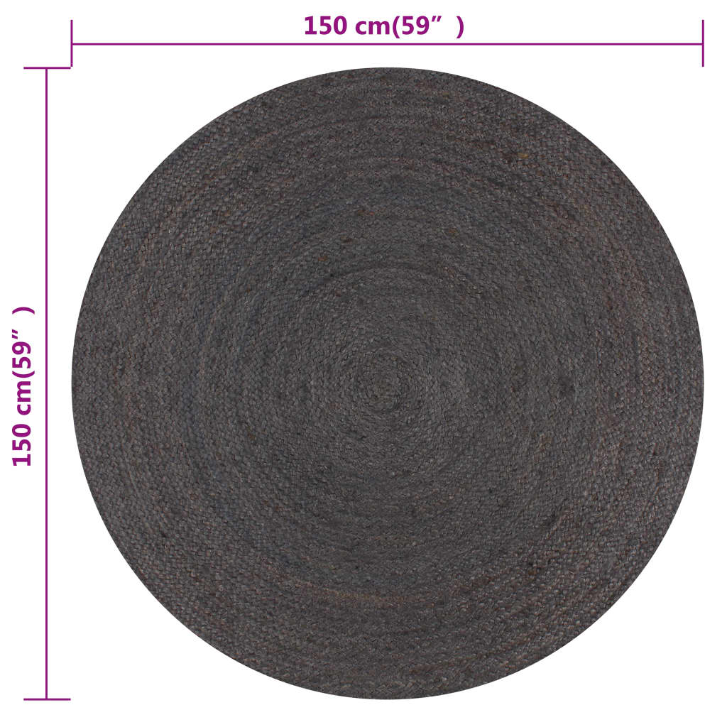 Vloerkleed Earth Ash donkergrijs