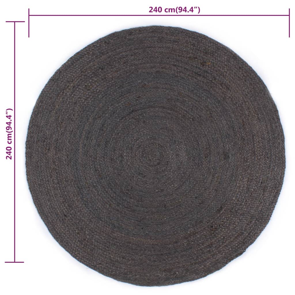 Vloerkleed Earth Ash donkergrijs