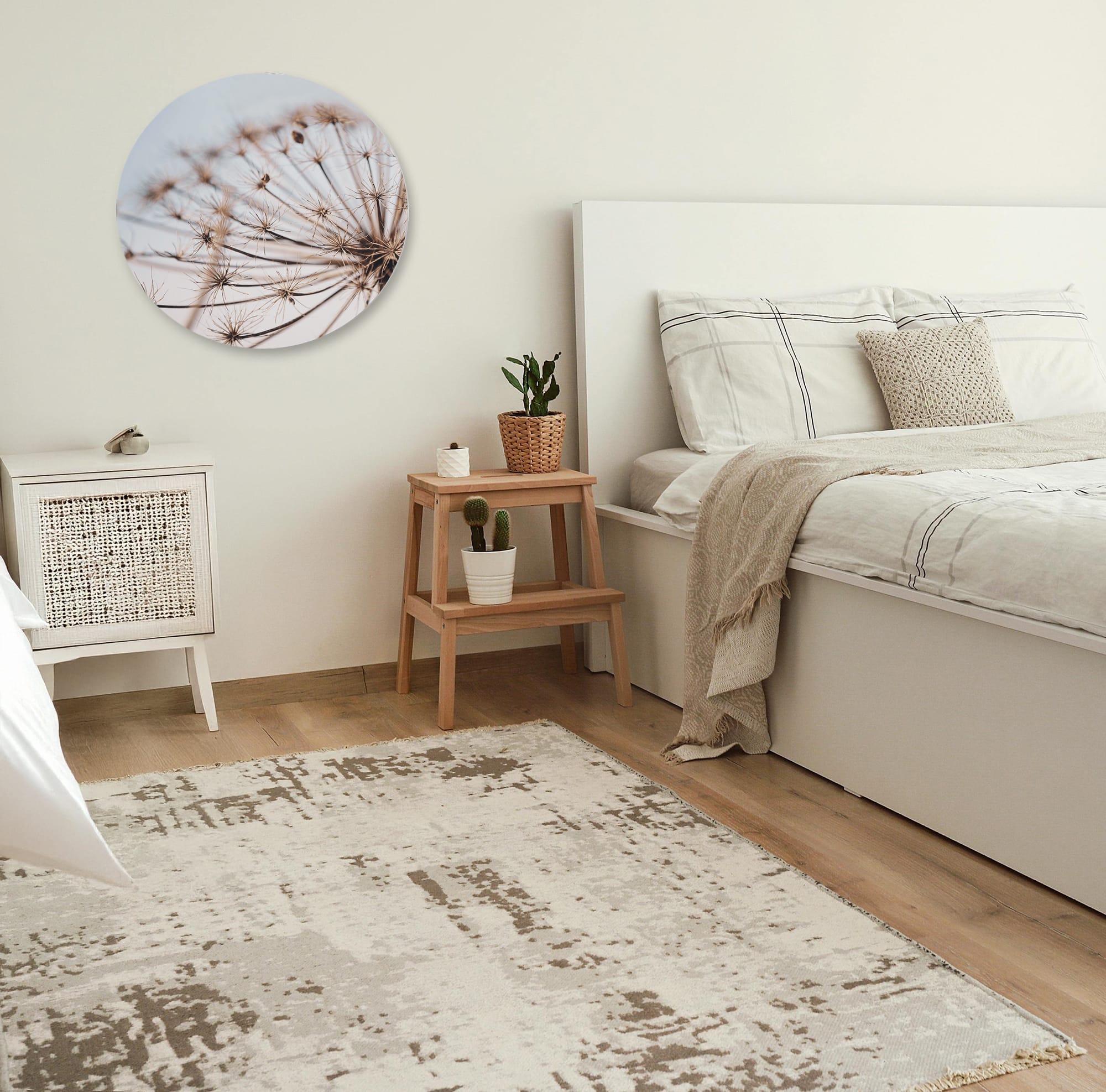 Muurcirkel foto 'Early Spring'