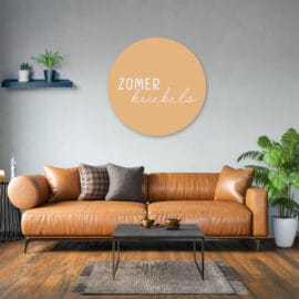 Muurcirkel geel 'Zomerkriebels'